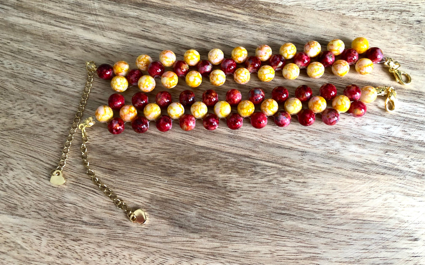 Bracelets Jasper - Rouges & Jaunes