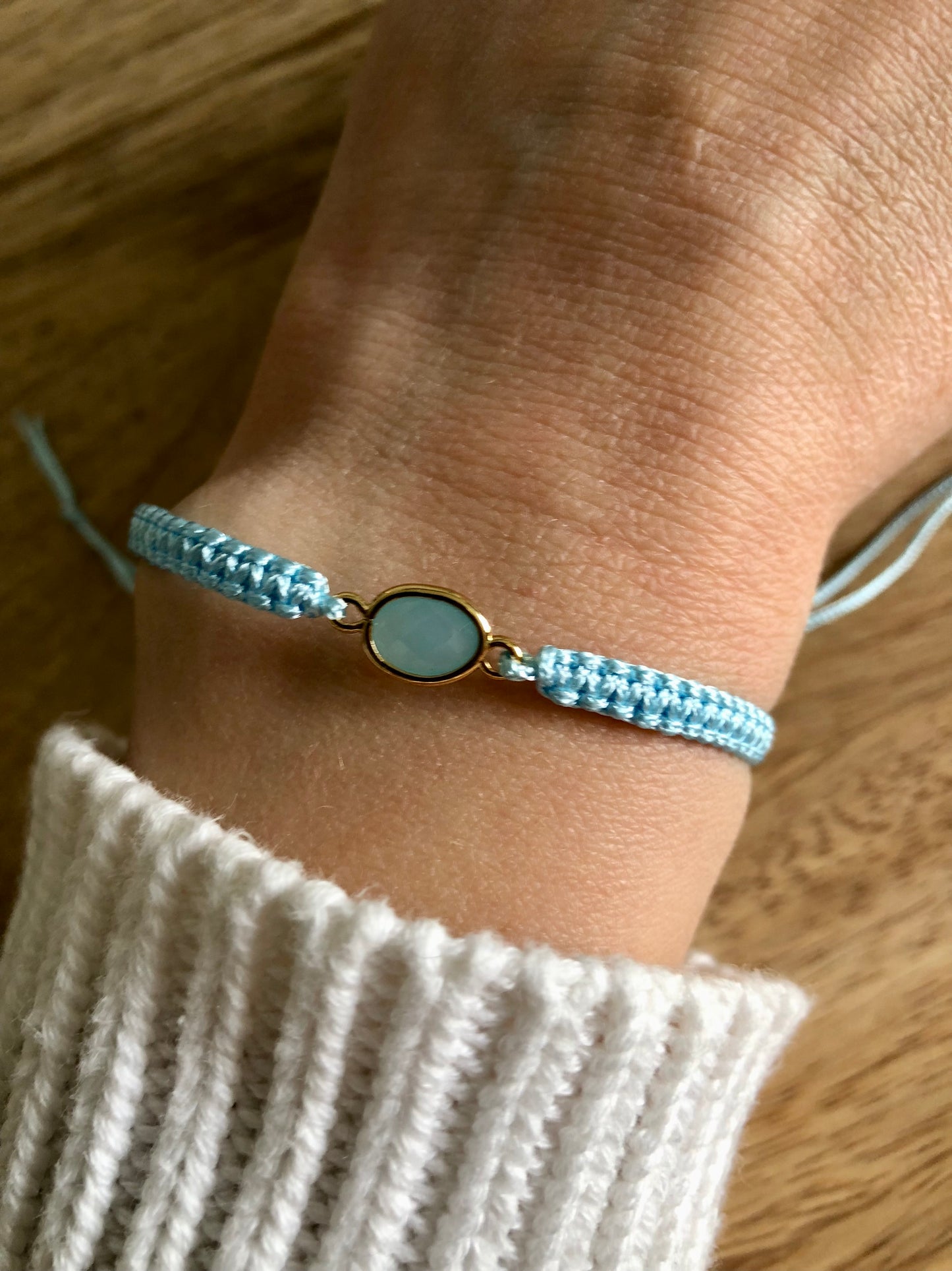 Bracelet Tissé « Élégance » - Bleu