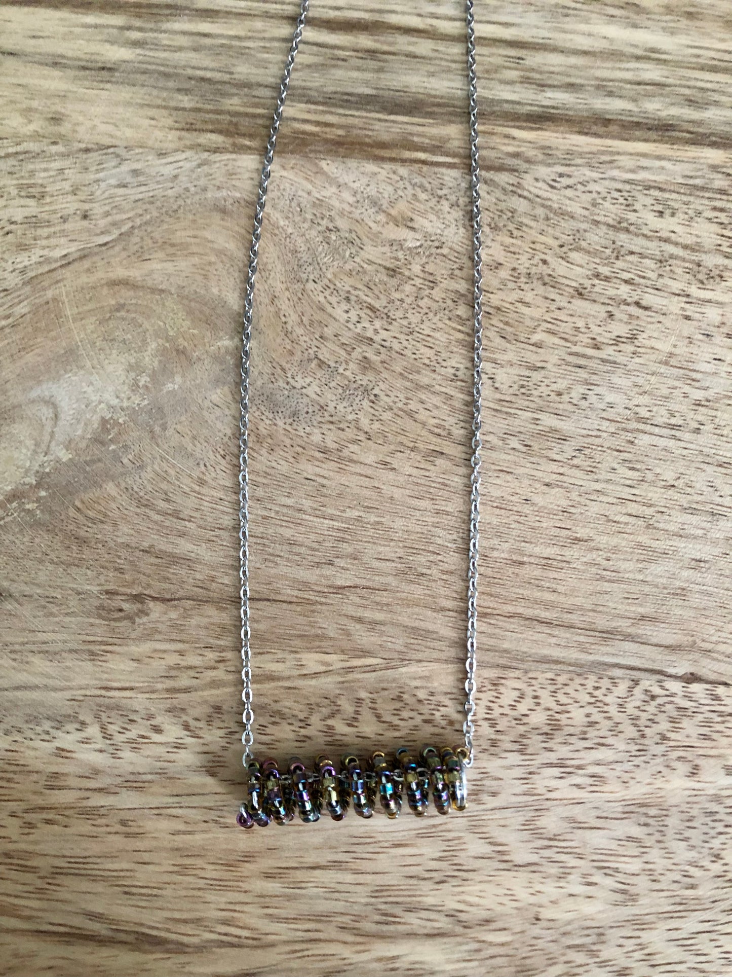 Collier ZigZag - Noir Scintillant