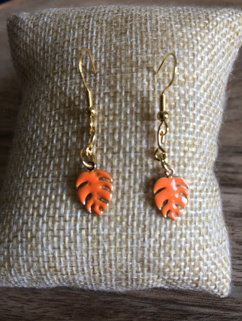 Boucles d'Oreilles Feuilles Automnales