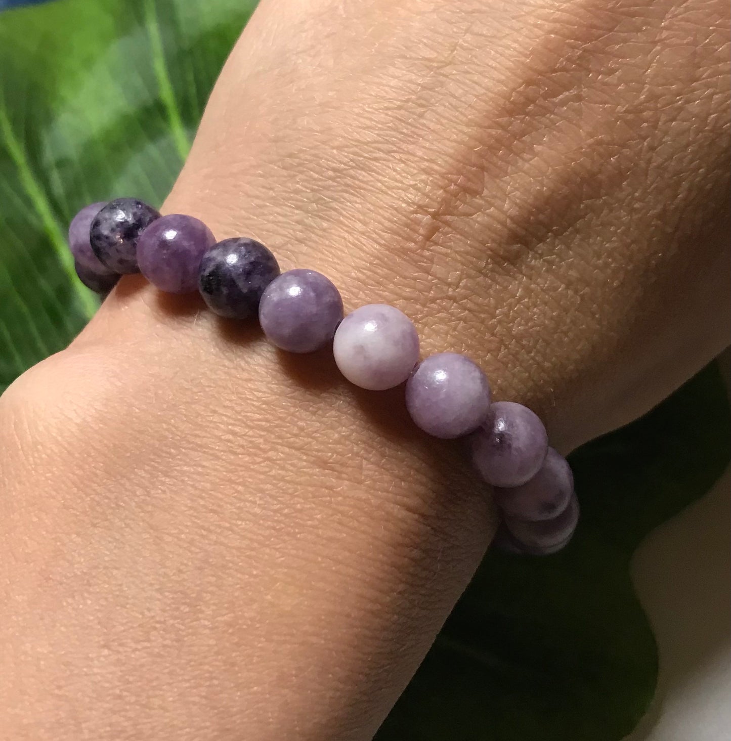 Bracelet Gestion du Stress en Lépidolite