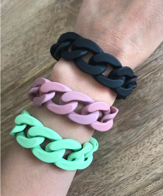 Bracelets Maillons en Acrylique