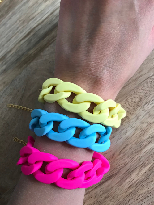Bracelets Maillons en Acrylique