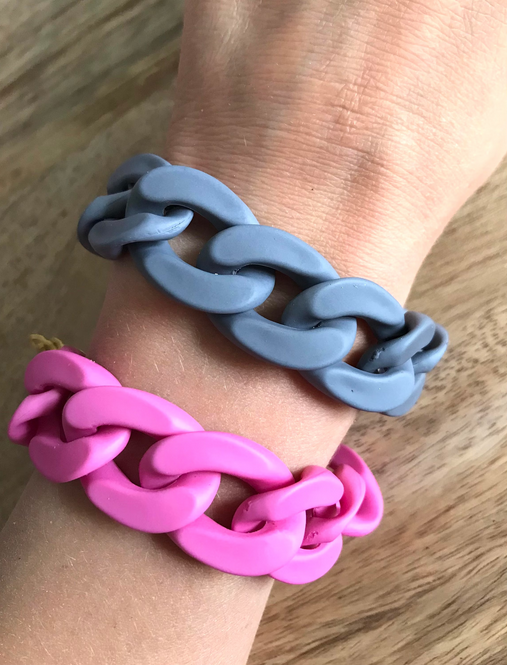 Bracelets Maillons en Acrylique