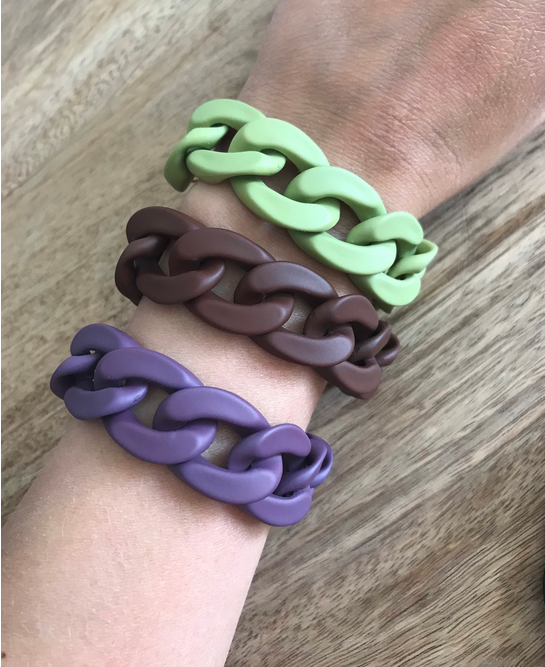 Bracelets Maillons en Acrylique