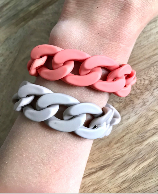 Bracelets Maillons en Acrylique