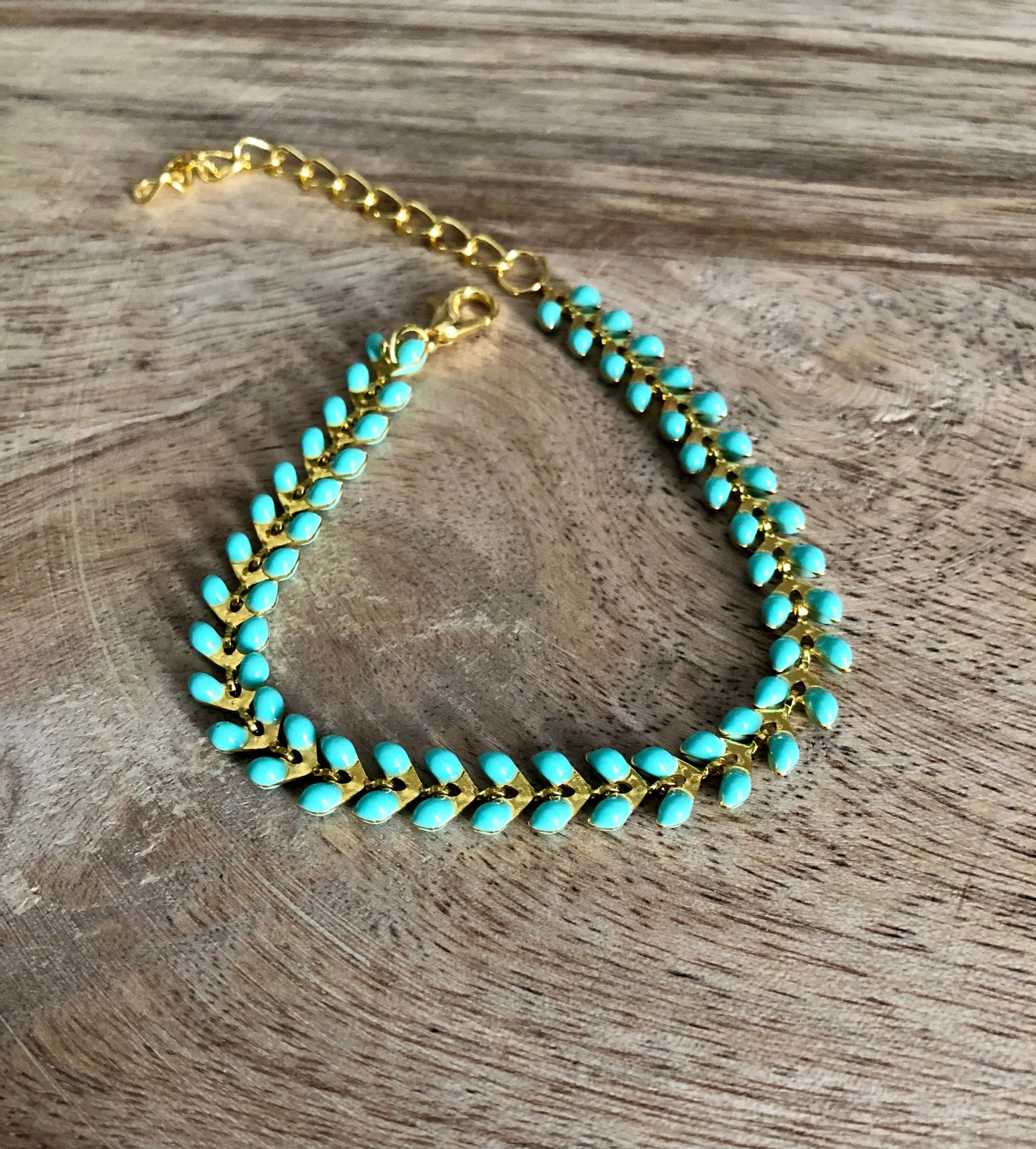 Bracelet Mille Pattes - Turquoise