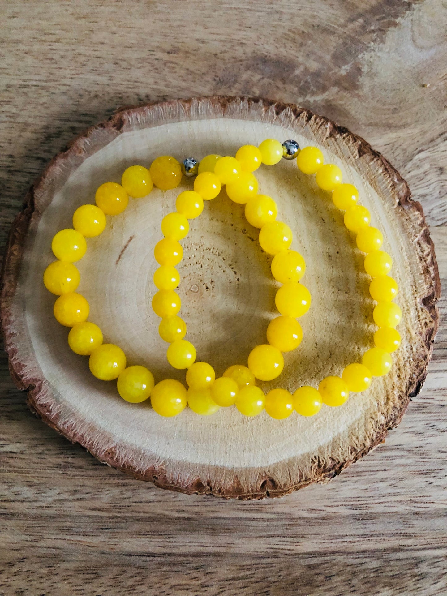 Bracelet Nouvelle Aventure en Jade Jaune