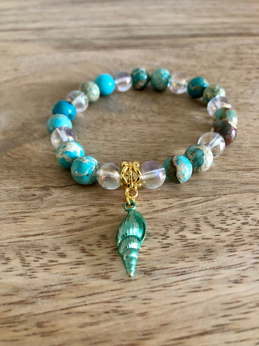 Bracelet Apaisement en Régalite & Aqua Aura