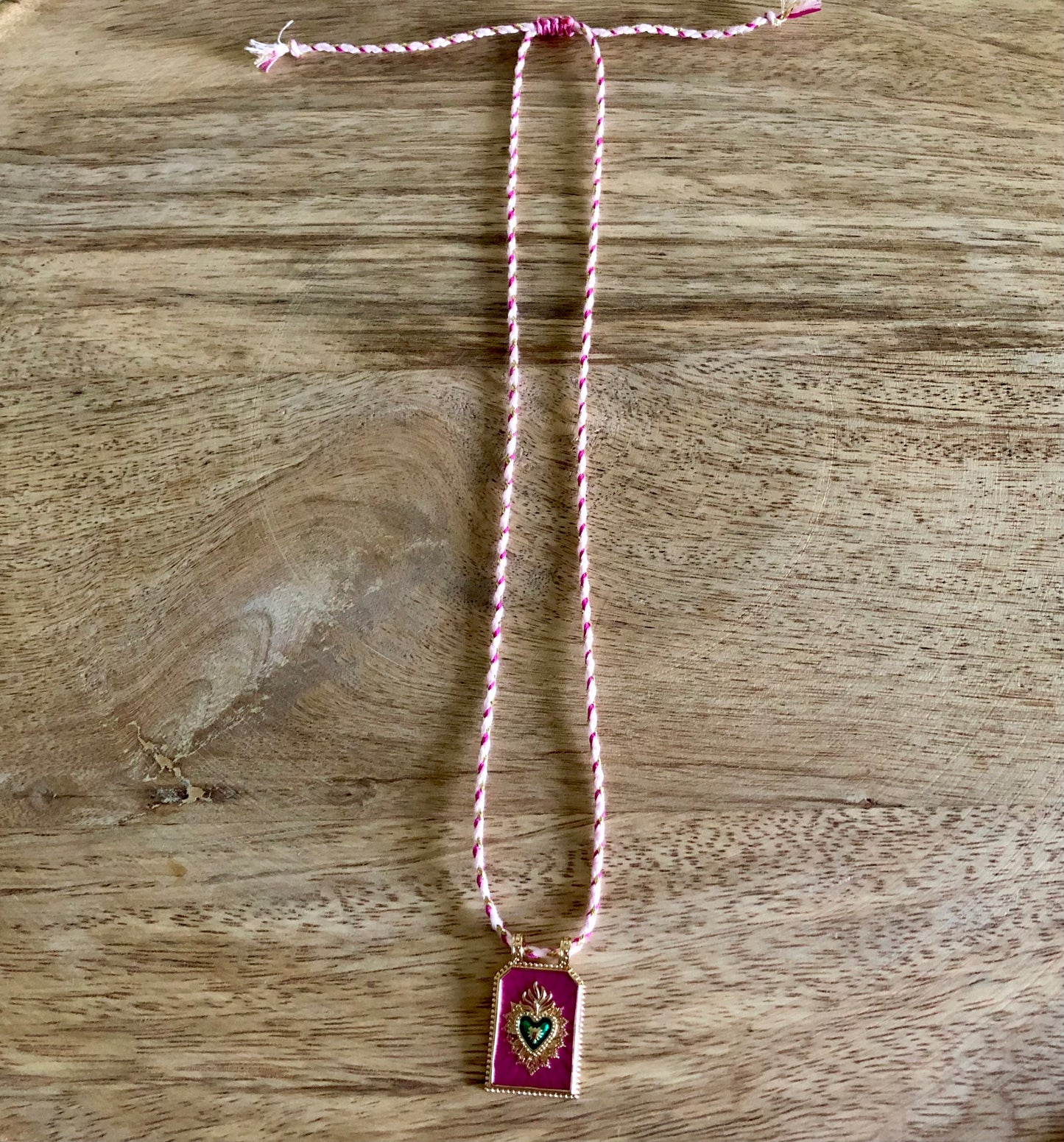 Collier Summer - Coeur Rose