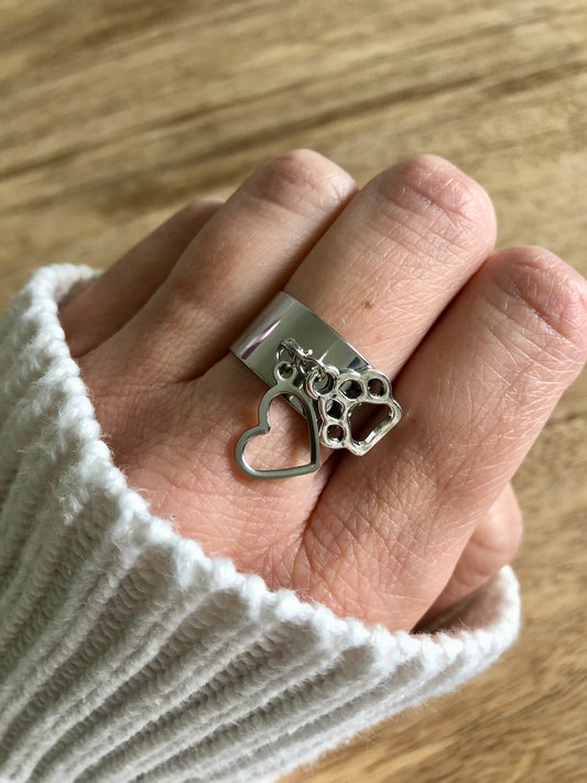 Bague Breloque - Amoureux des Animaux