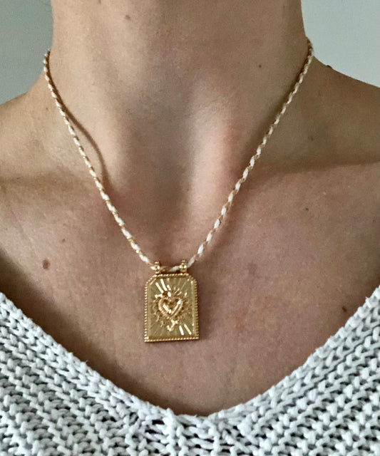 Collier Summer - Coeur Doré