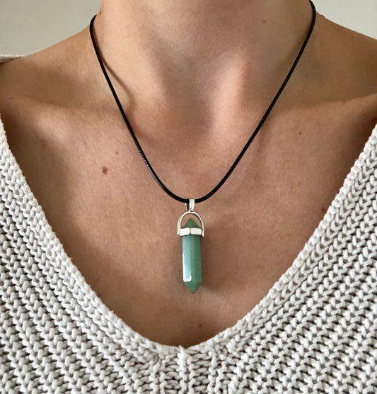 Collier Patience en Aventurine Verte