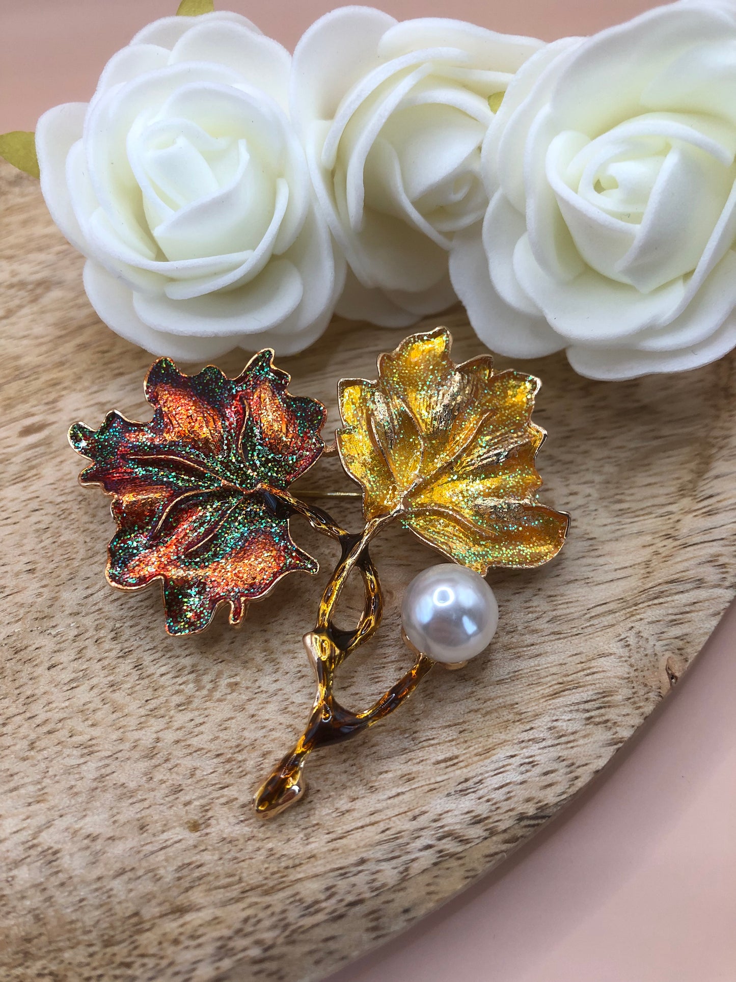 Broche Feuilles d’Automne