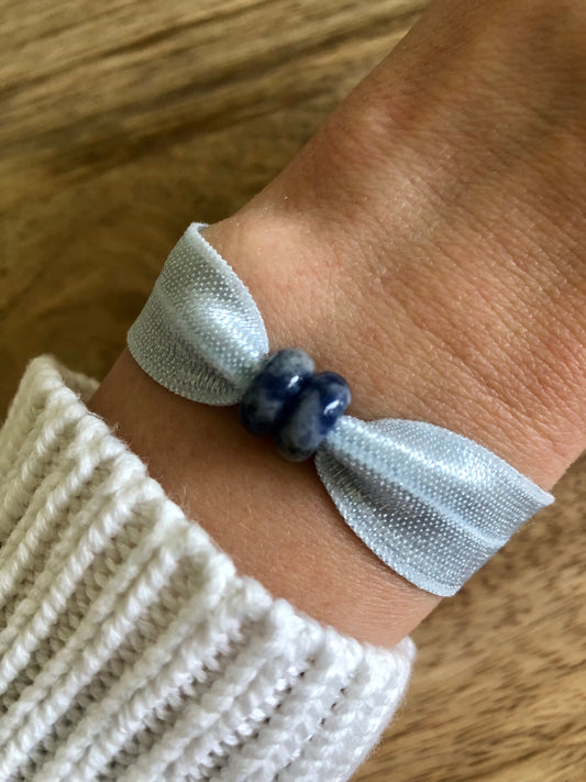 Bracelet Liberté en Jaspe Bleu