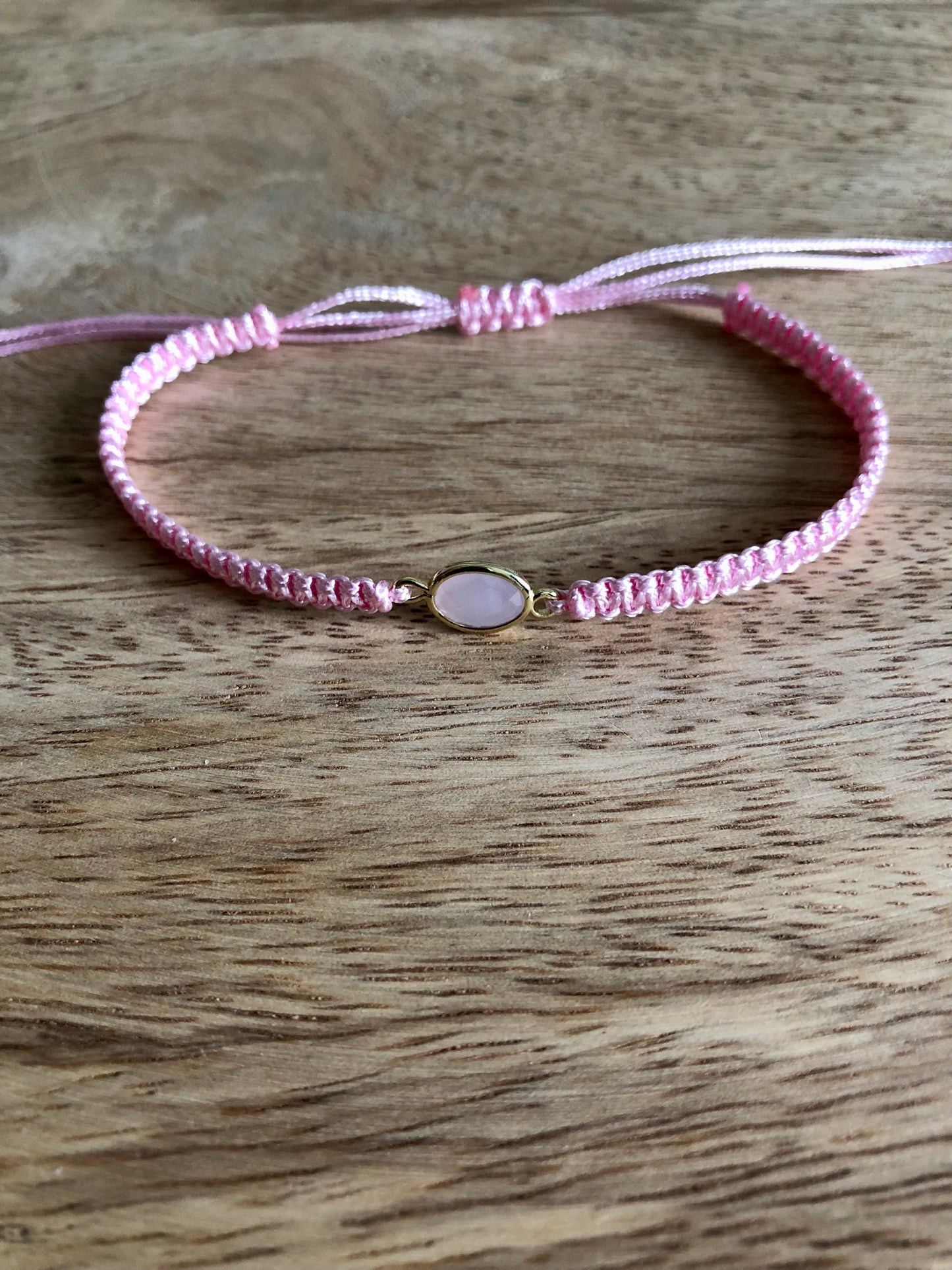 Bracelet Tissé « Élégance » - Rose