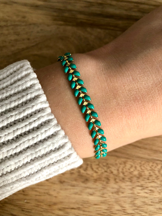 Bracelet Mille Pattes - Vert