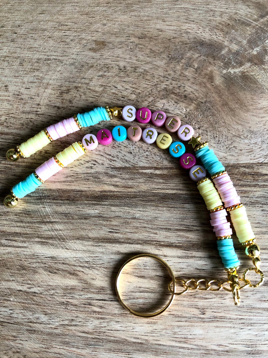 Porte-clés « Super Maîtresse »