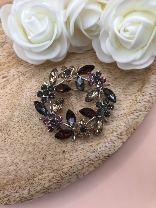 Broches Couronnes de Fleurs
