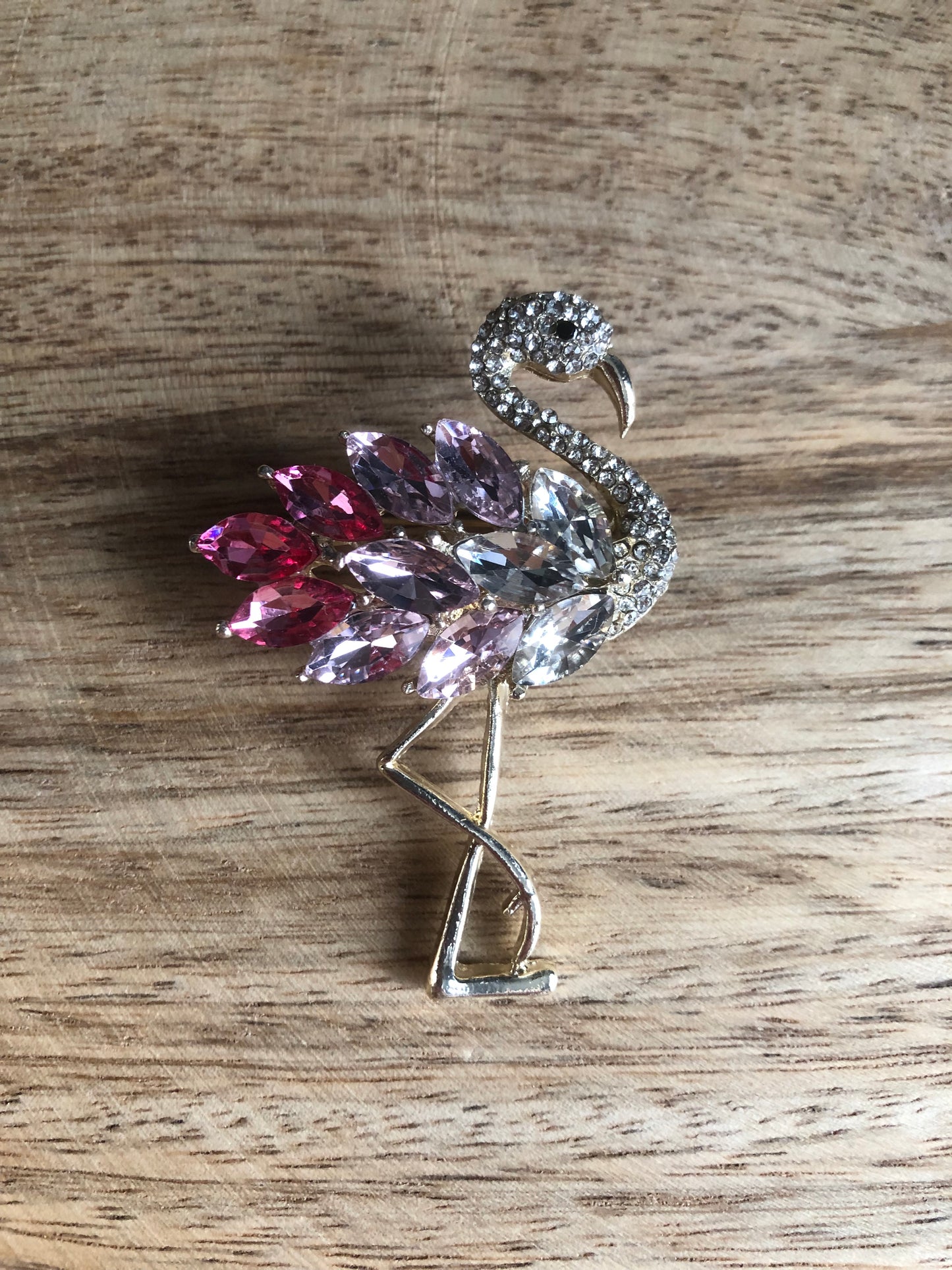 Broche Flamant Rose