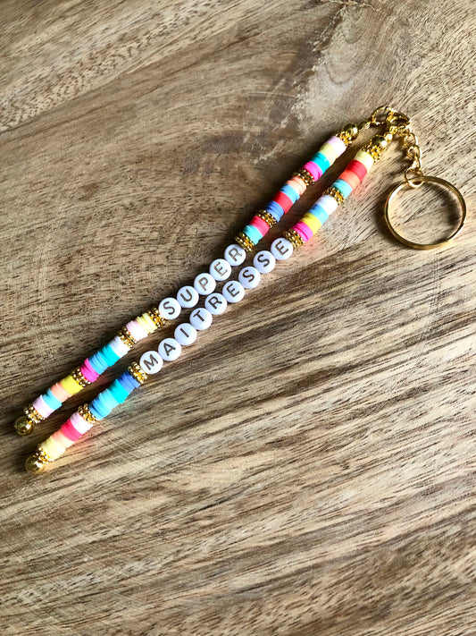 Porte-clés « Super Maîtresse »
