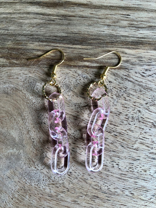 Boucles d’oreilles Maillons - Roses