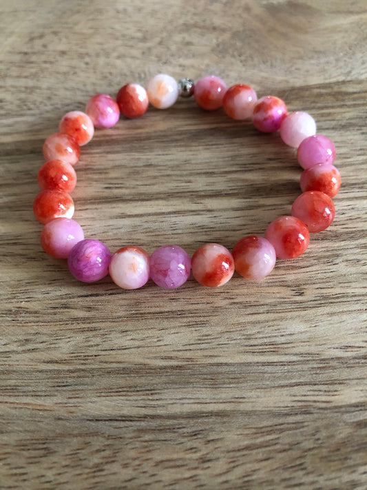 Bracelet Réussite et Abondance en Jaspe Rouge