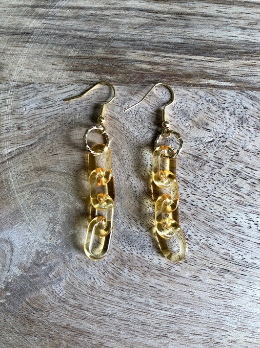 Boucles d’oreilles Maillons - Oranges
