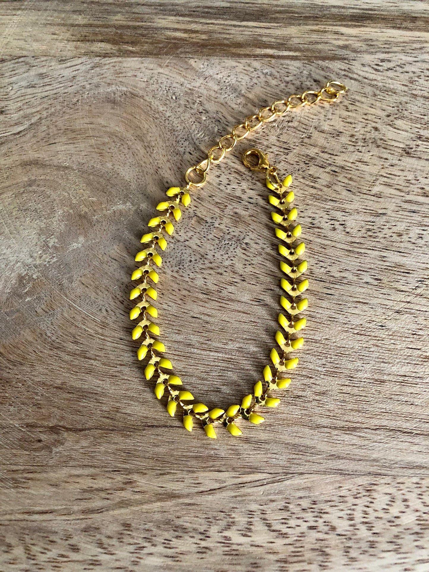 Bracelet Mille Pattes - Jaune