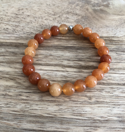 Bracelet Patience en Aventurine Orange