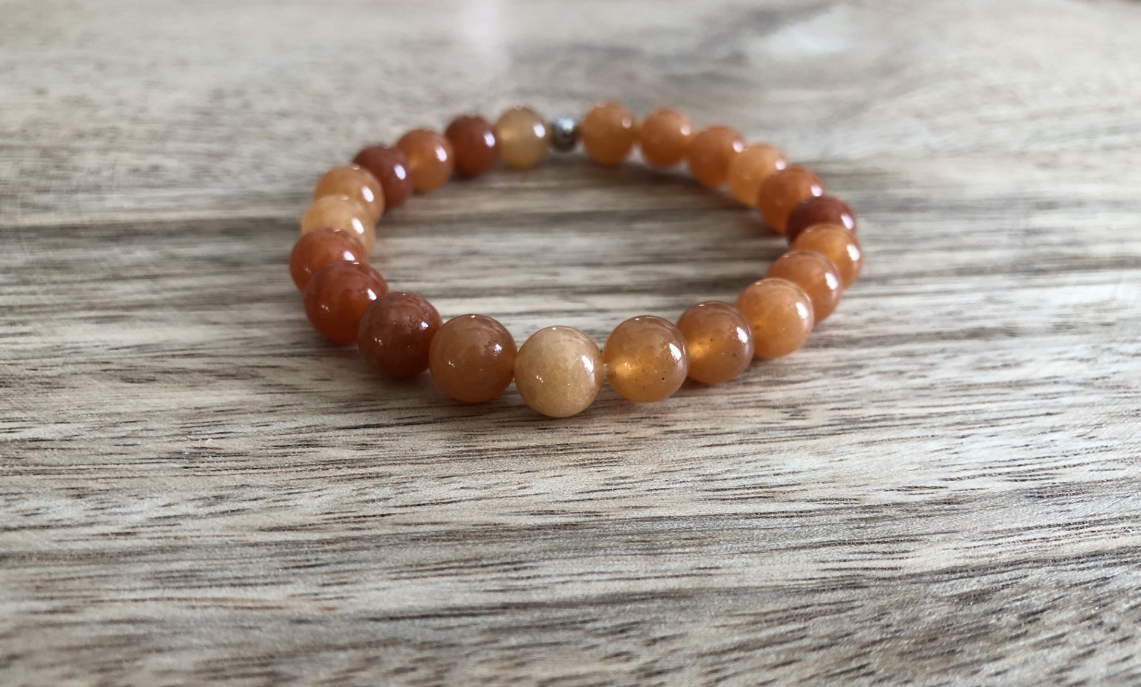 Bracelet Patience en Aventurine Orange