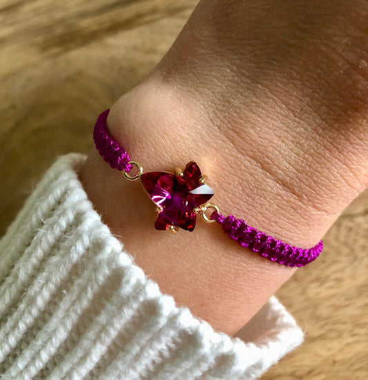 Bracelet Feuille d’Érable - Violet