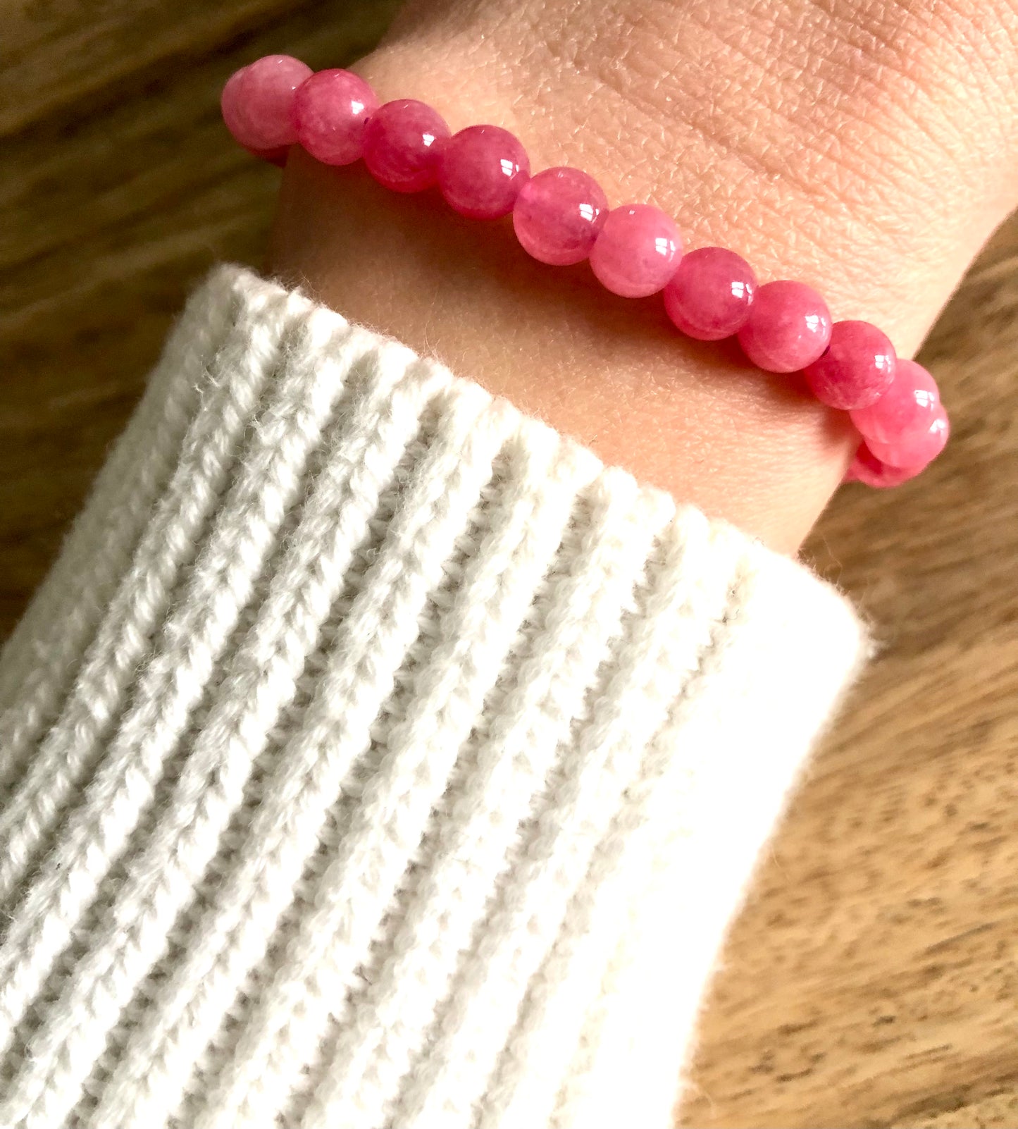 Bracelet Harmonie en Calcédoine Rose