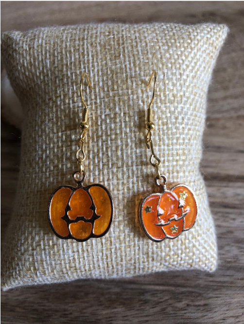 Boucles d'Oreilles Citrouilles