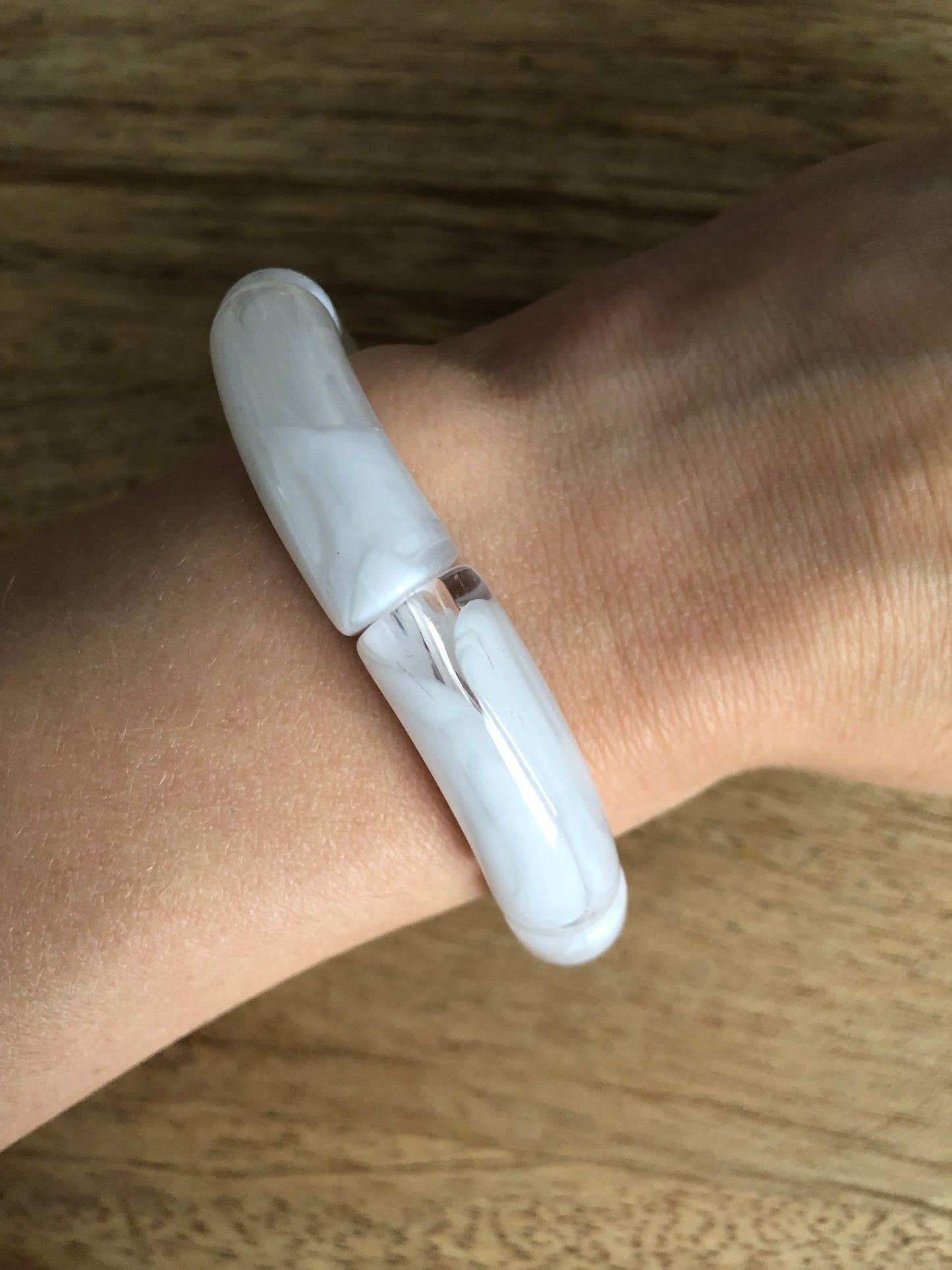 Bracelet Tubes - Blanc