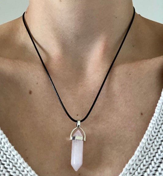 Collier Douceur en Quartz Rose