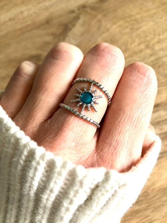 Bague double Soleil