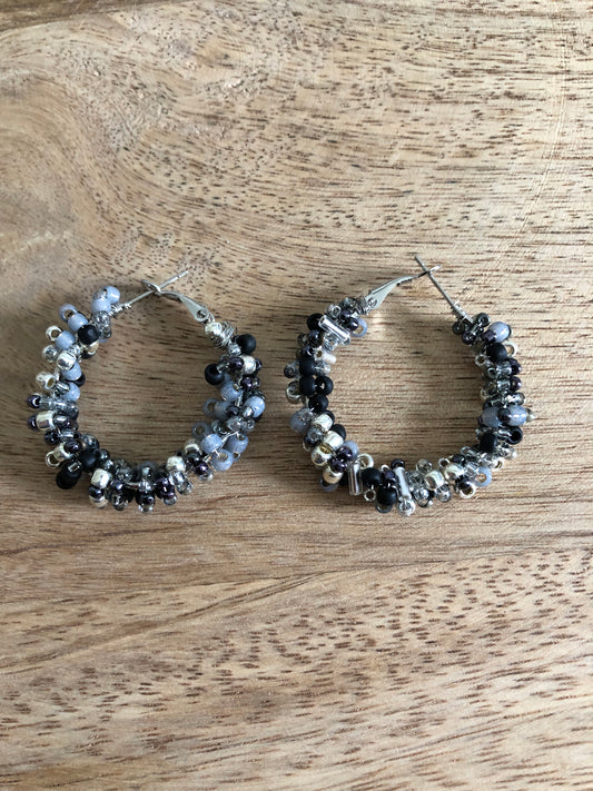 Boucles d’Oreilles Sirène - Noires
