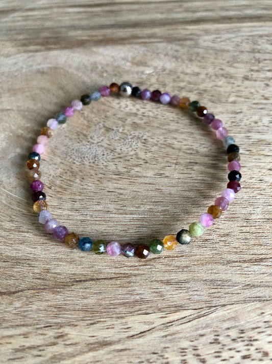 Bracelet Recentrage en Tourmaline Multicolore