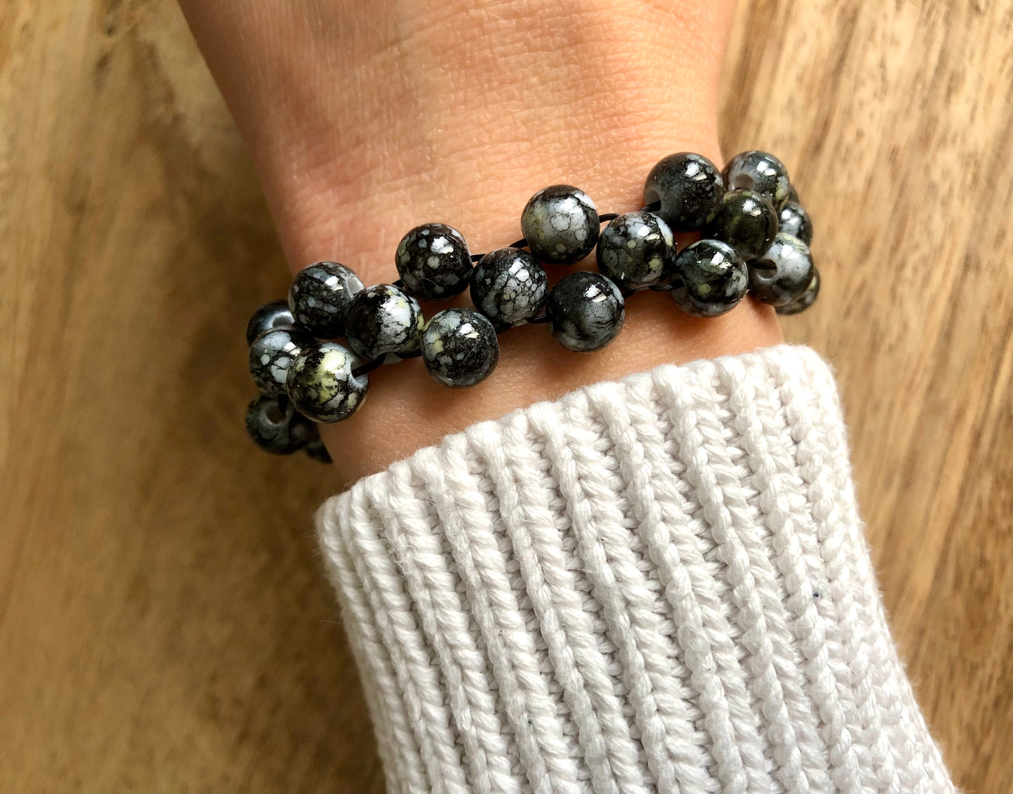 Bracelet Jasper - Noir