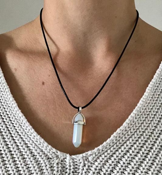 Collier Fidélité en Opale Blanche
