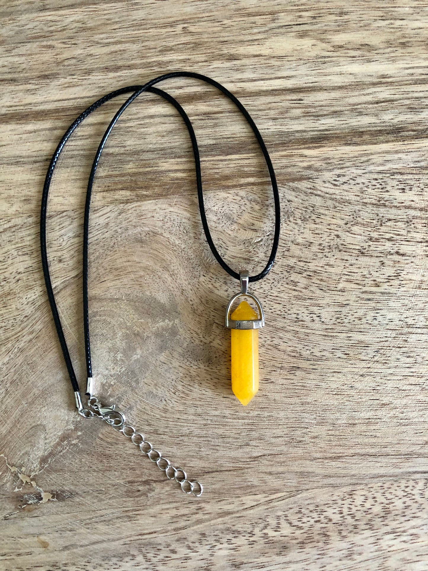 Collier Introspection en Jaspe Jaune