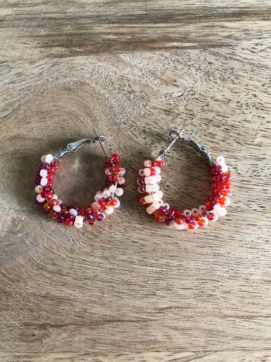 Boucles d’Oreilles Sirène - Rouge