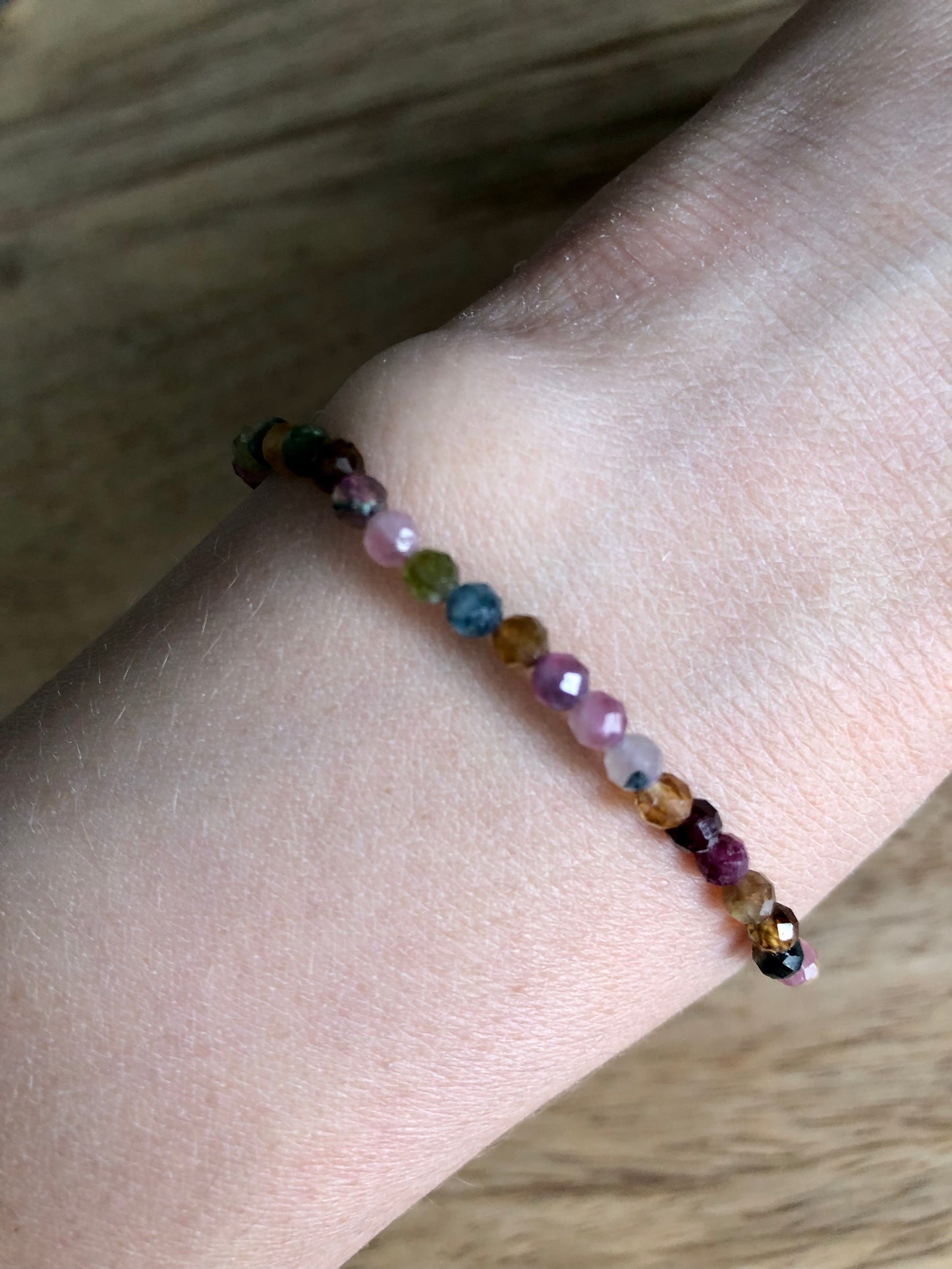 Bracelet Recentrage en Tourmaline Multicolore