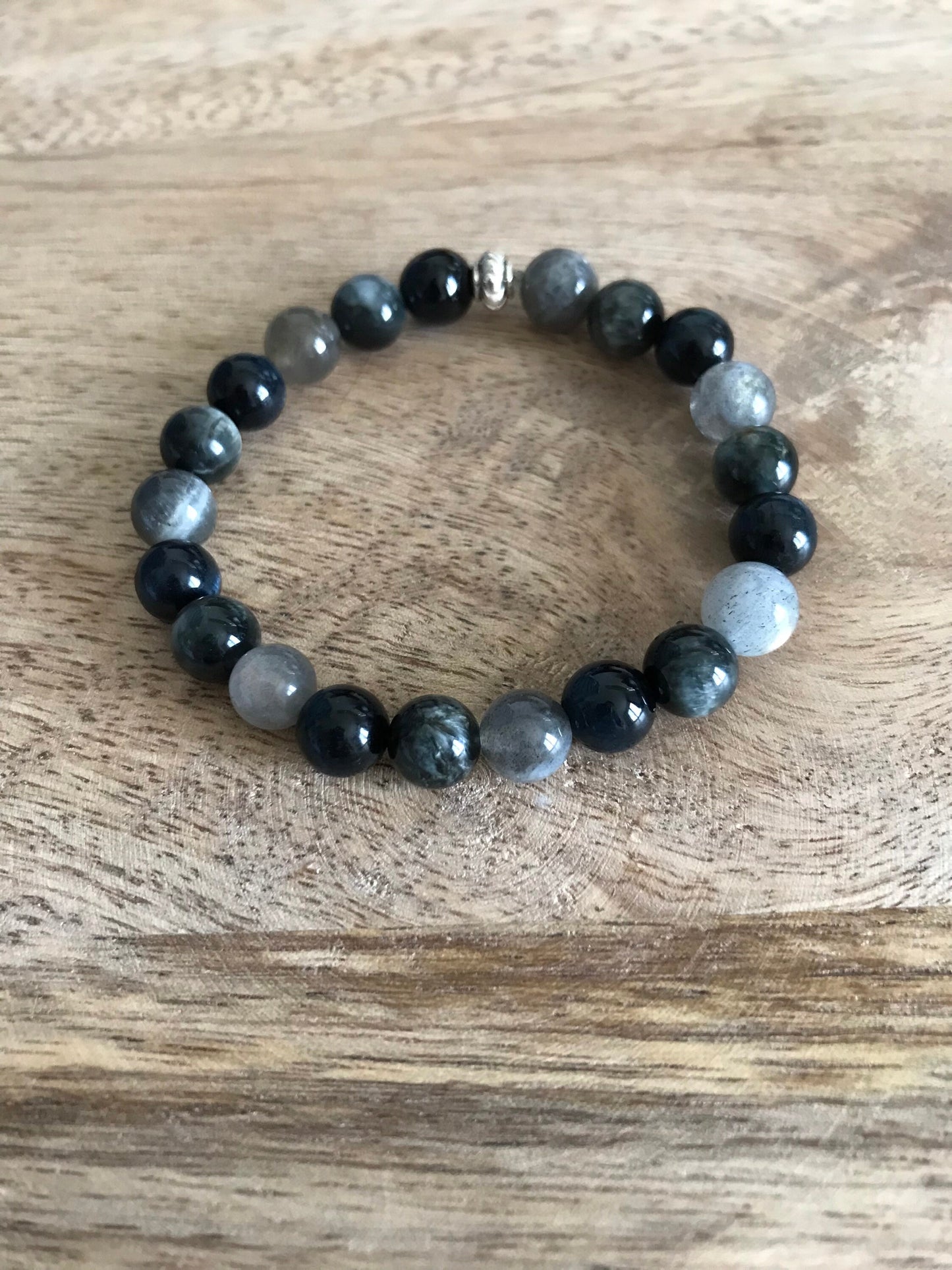 Bracelet Protection Intense en Oeil de Tigre, Oeil de Faucon & Labradorite