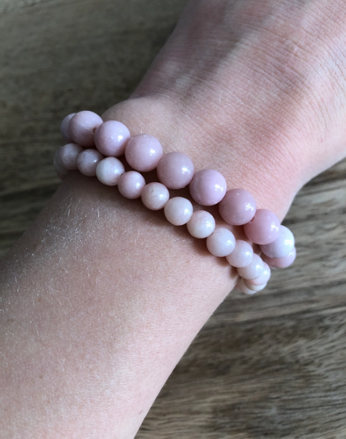 Bracelet Courage en Opale Rose